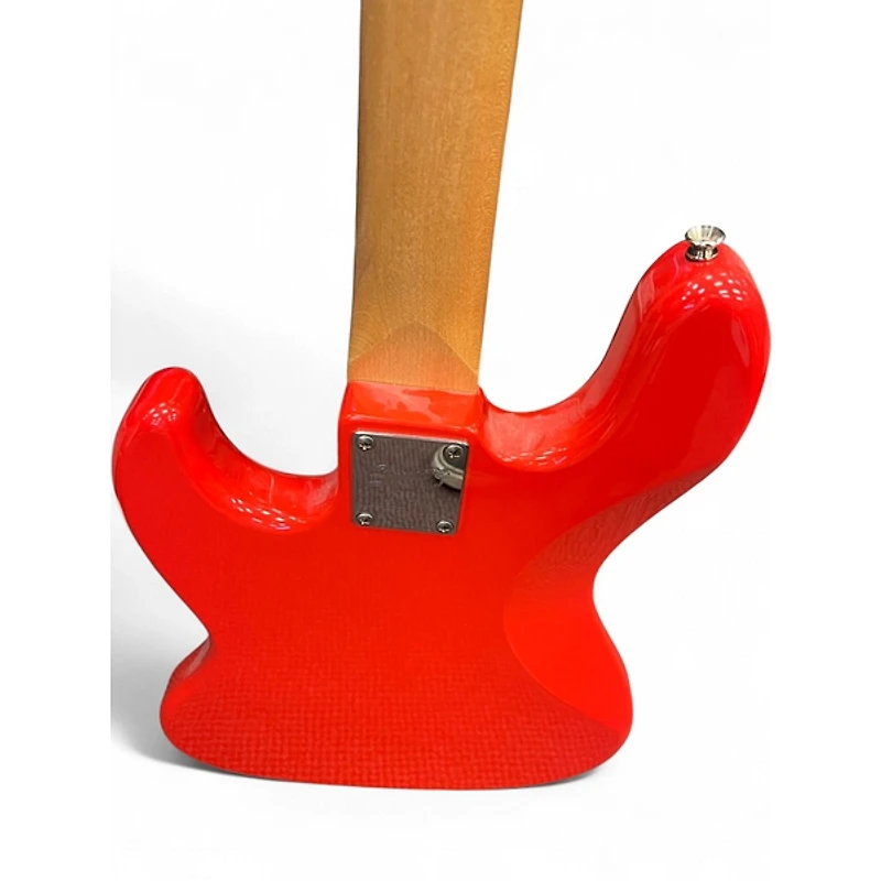 Used Squier Affinity Jazz Bass Fiesta Red Electric Bass Guitar