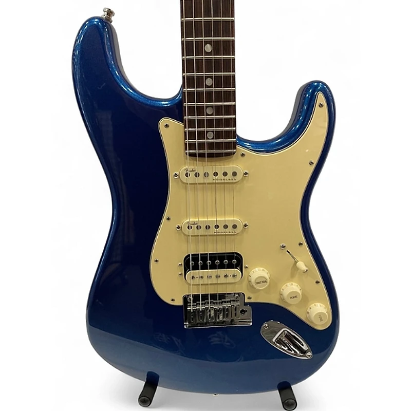 Used 2020 Fender American Ultra Stratocaster HSS Cobra Blue Solid Body Electric Guitar