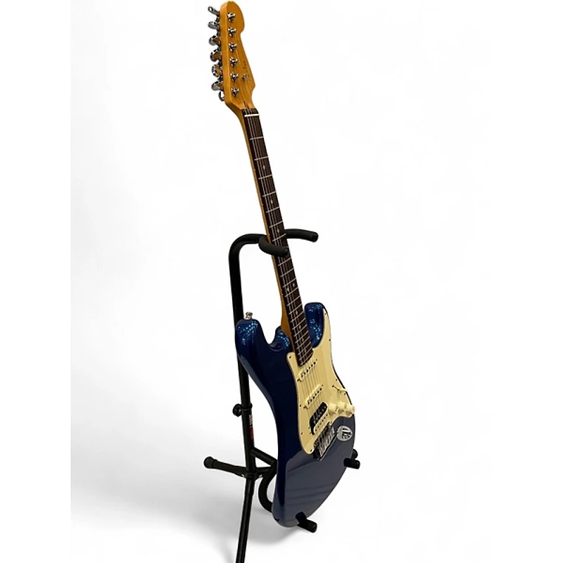Used 2020 Fender American Ultra Stratocaster HSS Cobra Blue Solid Body Electric Guitar