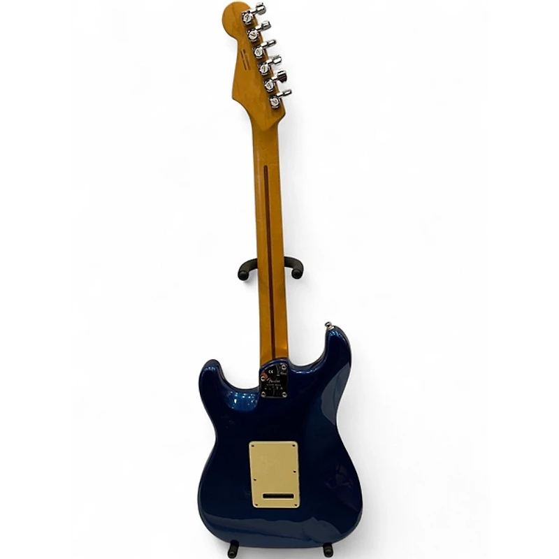 Used 2020 Fender American Ultra Stratocaster HSS Cobra Blue Solid Body Electric Guitar