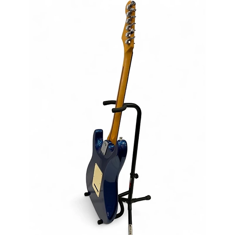 Used 2020 Fender American Ultra Stratocaster HSS Cobra Blue Solid Body Electric Guitar