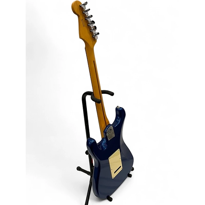 Used 2020 Fender American Ultra Stratocaster HSS Cobra Blue Solid Body Electric Guitar