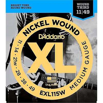 D'Addario EXL115W Nickel Blues/Jazz Wound 3rd Electric Guitar Strings