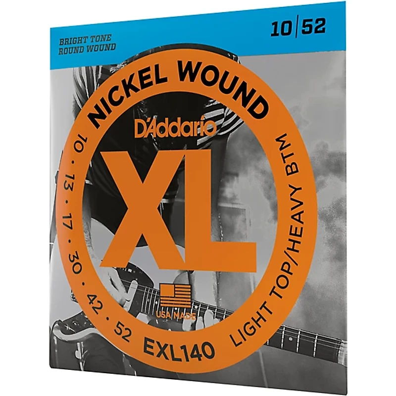 D'Addario EXL140 Nickel Light Top/Heavy Bottom Electric Guitar Strings