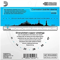 D'Addario EJ40 Silk & Steel Ball-End Acoustic Folk Guitar Strings - (11-47)