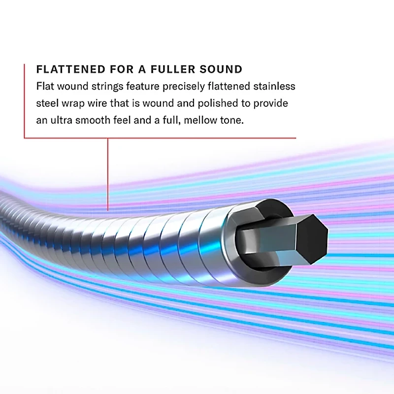 D'Addario XL Chromes Jazz Light Electric Guitar Strings ECG24 Flatwound