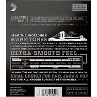 D'Addario ECB81 XL Chromes Flatwound Bass Strings - (45-100)