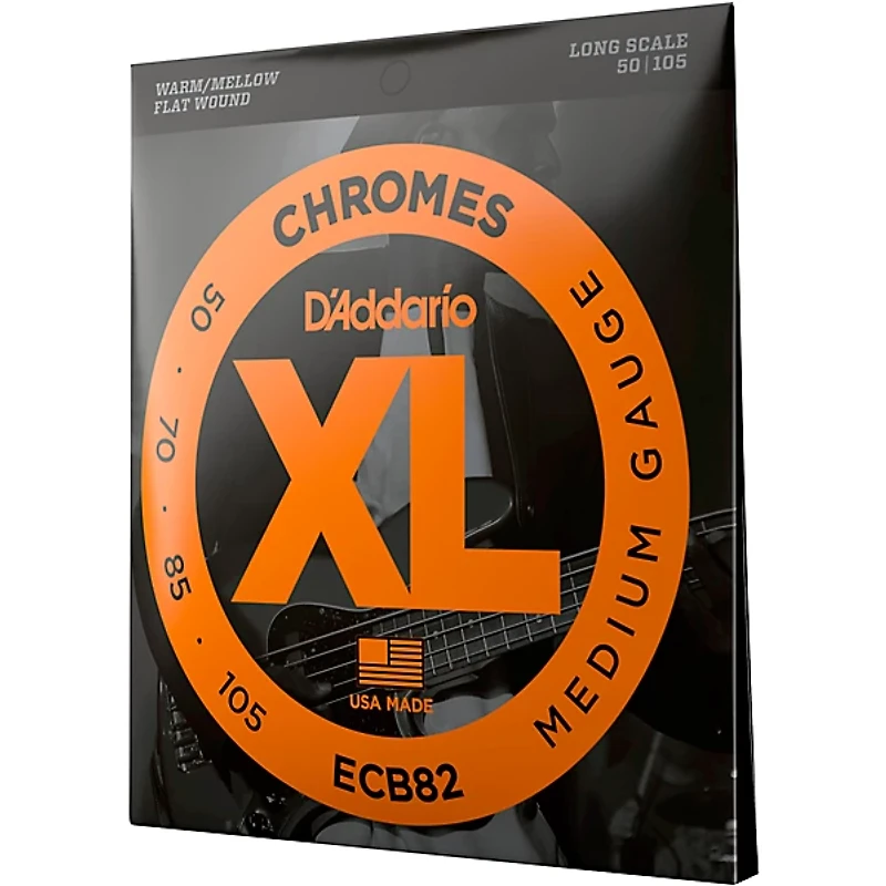 D'Addario ECB82 Chromes Flatwound Medium Bass Strings