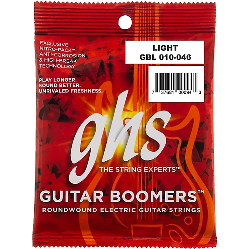 GHS GBL Boomers Light 010 Electric Guitar Strings