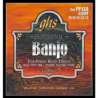GHS PF130 Nickel Ball End 5-String Banjo Strings