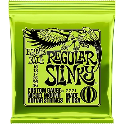 Ernie Ball 2221 Regular Slinky Nickel Wound Electric Guitar Strings - (10-46)