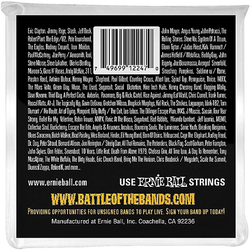 Ernie Ball 2247 Hybrid Slinky Guitar Strings Stainless Steel