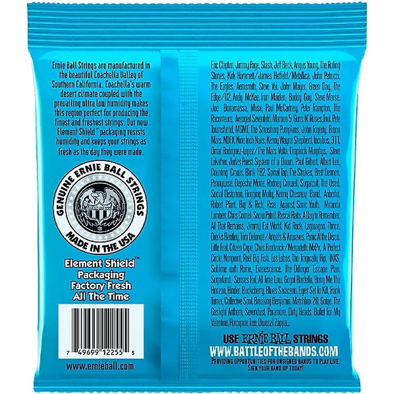 Ernie Ball P02255 Extra Slinky Pure Nickel Wrap Electric Guitar Strings 8-38