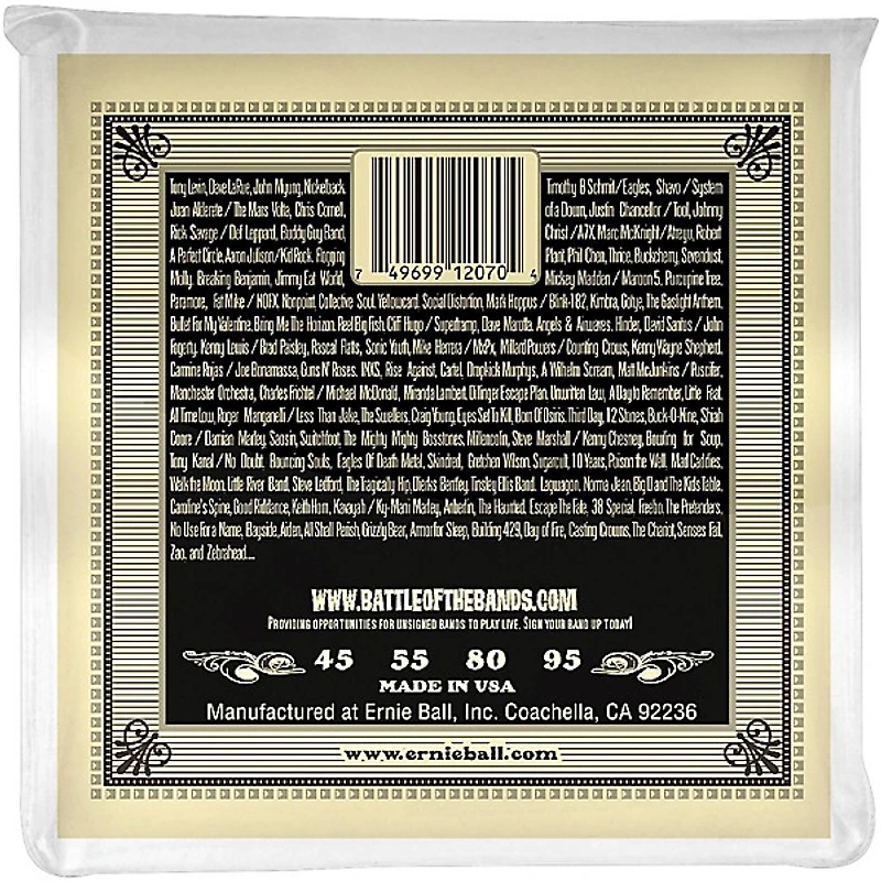 Ernie Ball 2070 Earthwood Acoustic Bass Strings