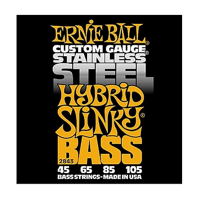 Ernie Ball 2843 Hybrid Slinky Stainless Steel Bass Strings