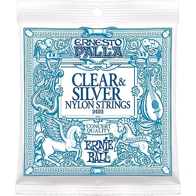 Ernie Ball 2403 Ernesto Palla Nylon Clear and Silver Classical Acoustic Guitar Strings
