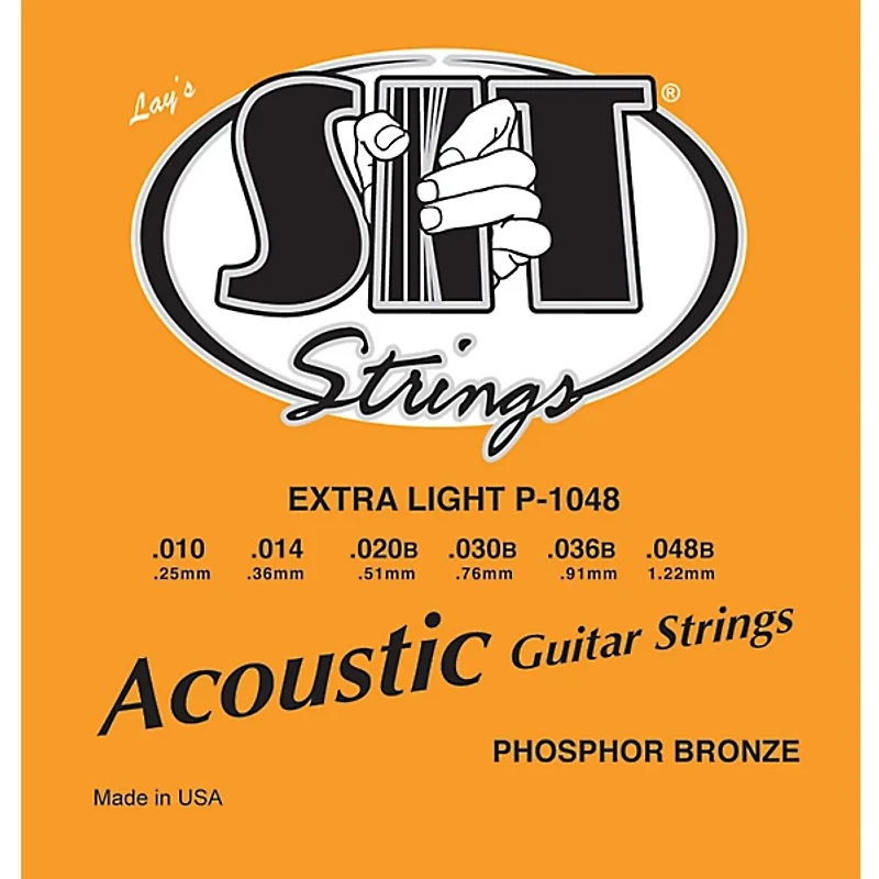 SIT Strings P-1048 Phosphor Extra Light Acoustic Guitar Strings