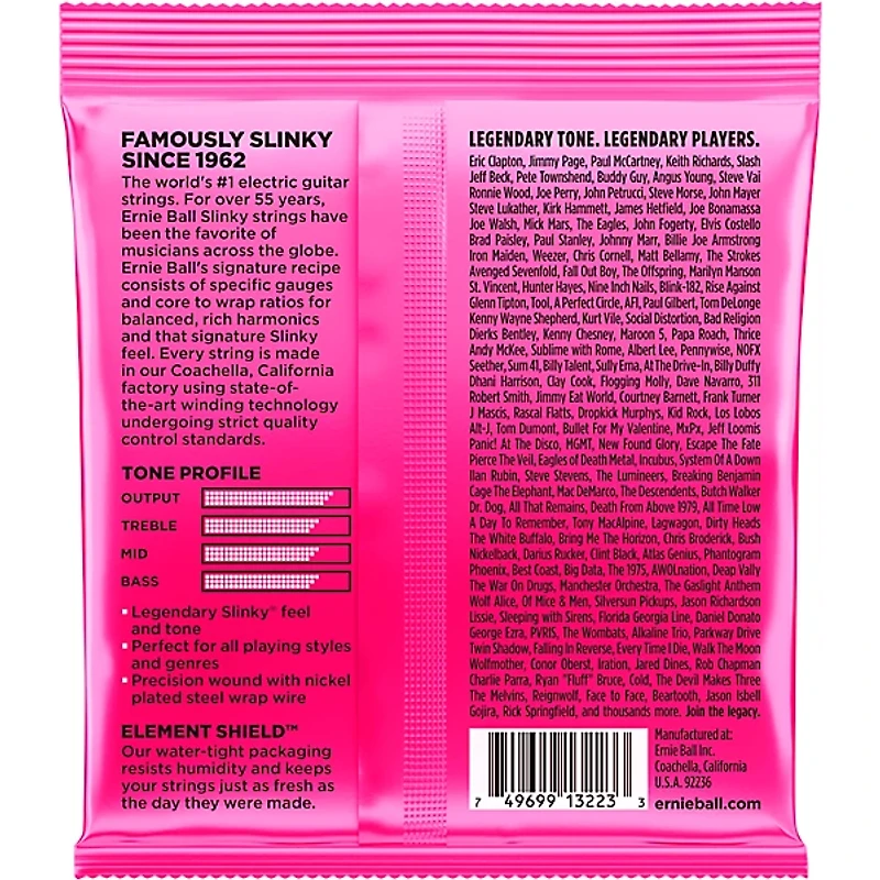Ernie Ball 3223 Nickel Super Slinky Electric Guitar Strings 3-Pack