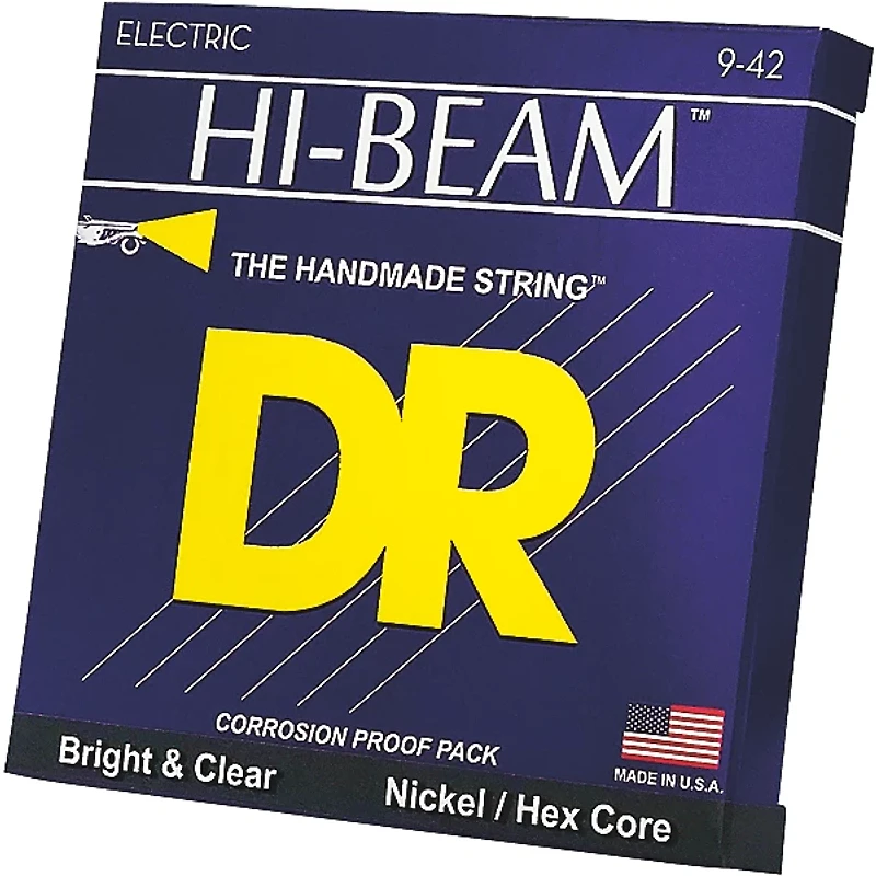 DR Strings LTR-9 Hi-Beams Nickel Light Electric Guitar Strings