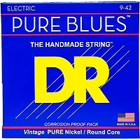 DR Strings PHR9 Pure Blues Nickel Light Electric Guitar Strings