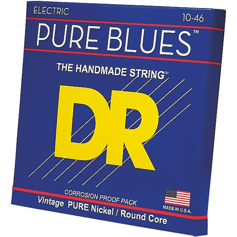 DR Strings PHR10 Pure Blues Nickel Electric Guitar Strings - Medium (10-46)
