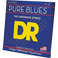 DR Strings PHR10 Pure Blues Nickel Electric Guitar Strings - Medium (10-46)