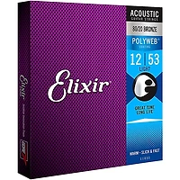 Elixir Polyweb Acoustic Guitar Strings - .012-.053 Light