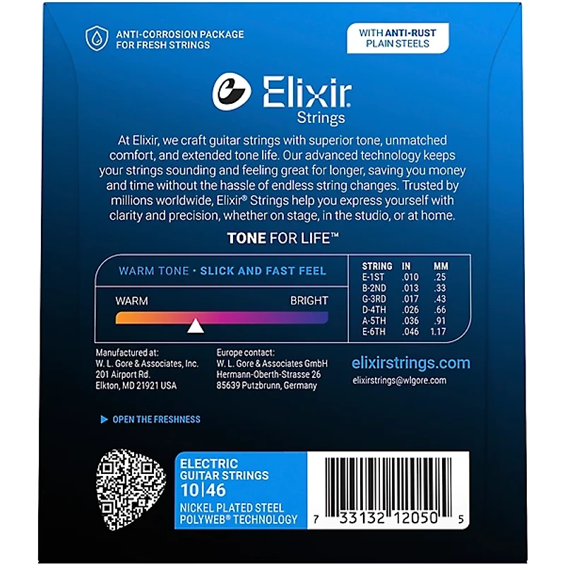 Elixir POLYWEB Light (10-46) Electric Guitar Strings