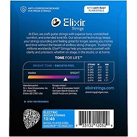Elixir Electric Guitar Strings With NANOWEB Coating - Light (.010-.046)