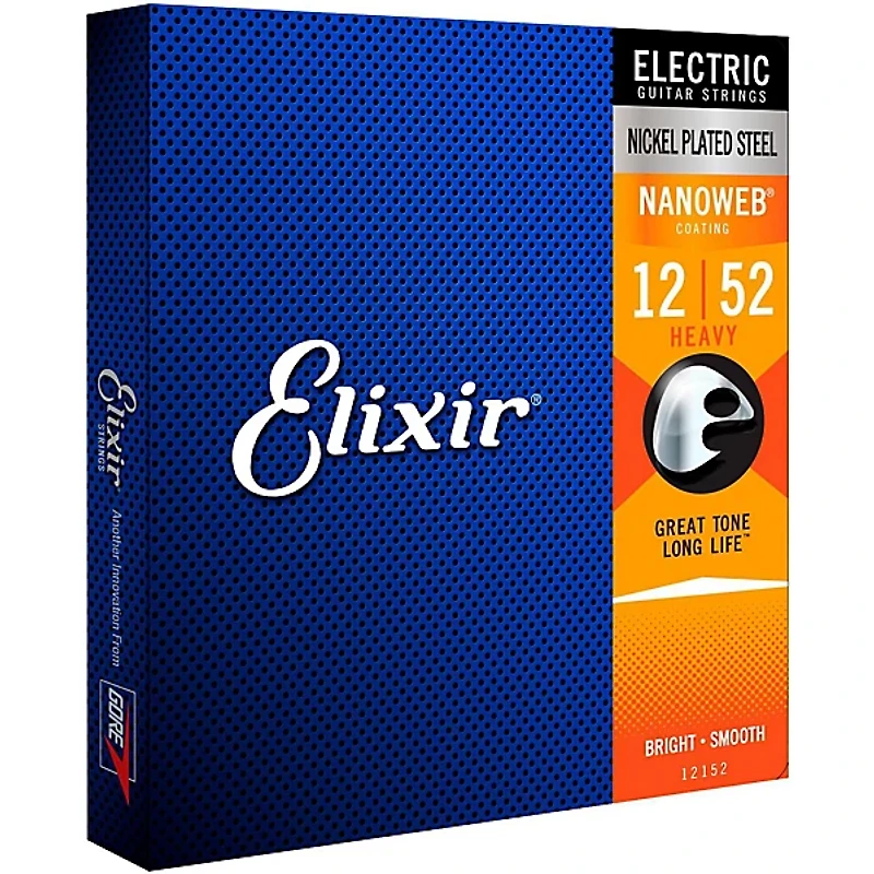 Elixir Electric Guitar Strings with NANOWEB Coating, Heavy (.012-.052)
