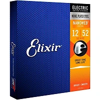 Elixir Electric Guitar Strings with NANOWEB Coating, Heavy (.012-.052)
