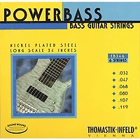 Thomastik EB346 Medium Light Power Bass Roundwound 6-String Bass Strings