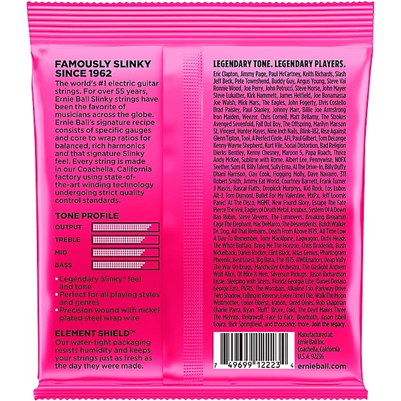 Ernie Ball 2223 Nickel Super Slinky Guitar Strings 12-Pack