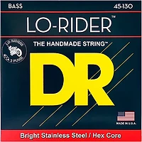 DR Strings Lo Rider MH5-130 Medium Stainless Steel 5-String Bass Strings