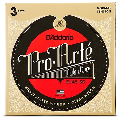 D'Addario EJ45 Pro-Arte Classical Guitar Strings 3-Pack