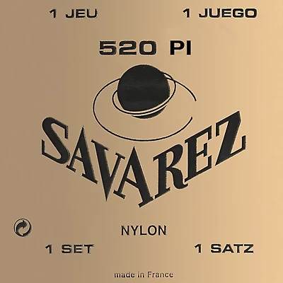 Savarez 520P1 Plastic Wound Trebles Traditional Basses High Tension Nylon Guitar String Set