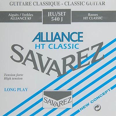 Savarez 540J Alliance Trebles Classic Basses High Tension Nylon Guitar String Set