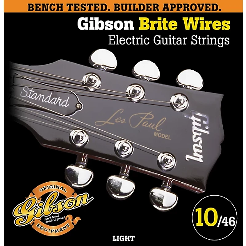 Gibson G700L Brite Wires Electric Guitar Strings - Light
