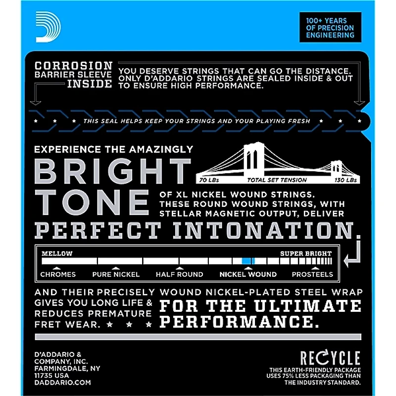 D'Addario EXL150H High-Strung Guitar Strings