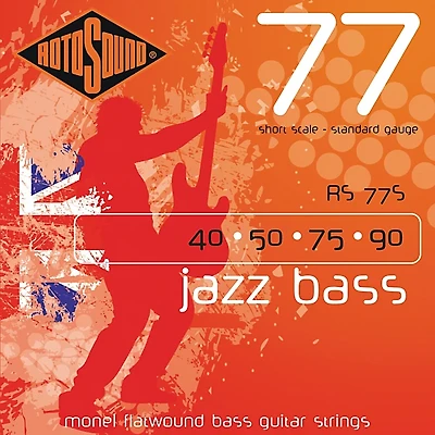 Rotosound RS77S Short Scale Jazz Bass Monel Flat Wound Strings