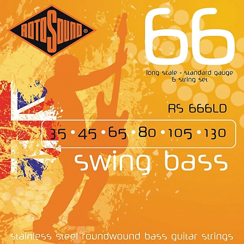 Rotosound RS666LD 6-String Roundwound Bass Strings