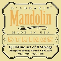 D'Addario EJ70 Phosphor Bronze Ball End Mandolin Strings
