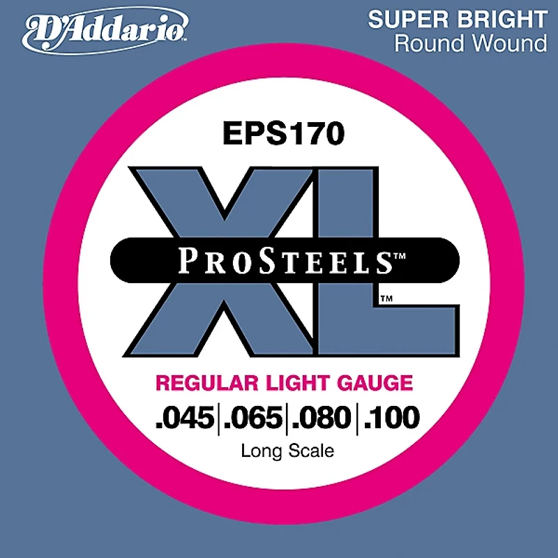 D'Addario ProSteels EPS170 Regular Light Long Scale Bass Strings