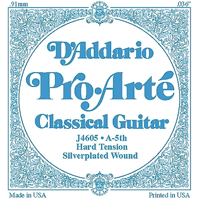 D'Addario J46 A-5 Pro-Arte SP Hard Single Classical Guitar String