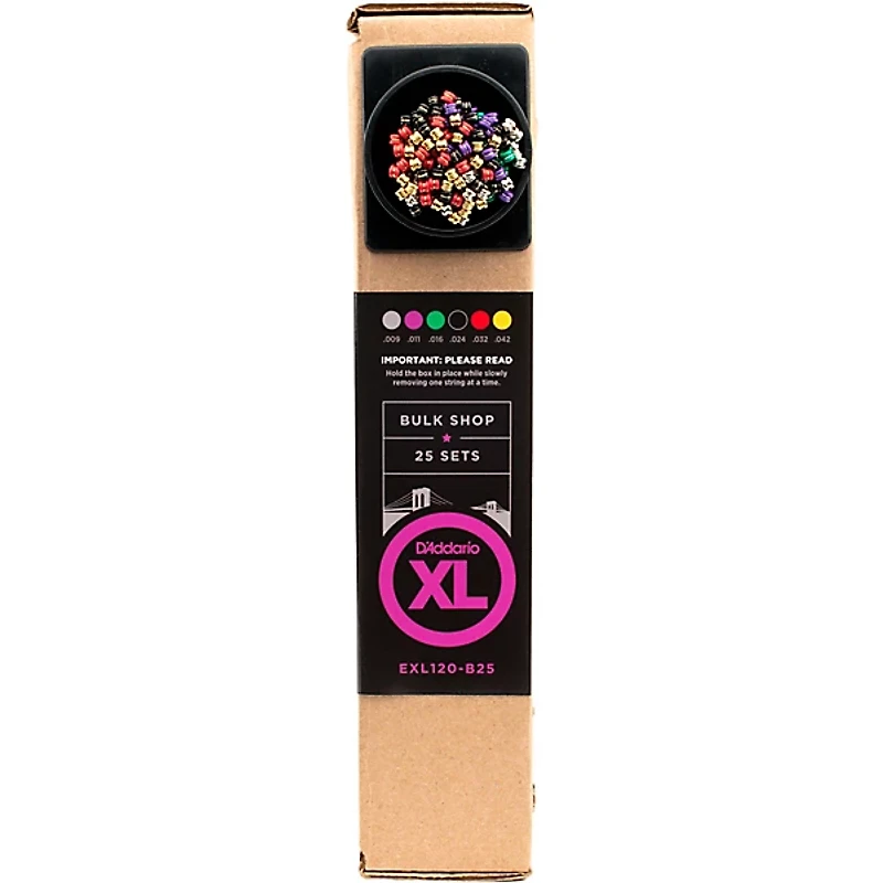 D'Addario EXL120 Guitar Strings Bulk Pack Super Light 25 Sets