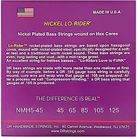 DR Strings Nickel Medium Lo-Riders 5-String Bass Strings