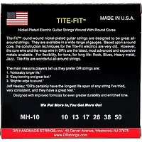 DR Strings Tite-Fit MH-10 Medium-Heavy Nickel Plated Electric Guitar Strings