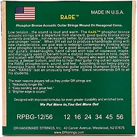 DR Strings Rare Phos Bronze Bluegrass Acoustic Guitar Strings