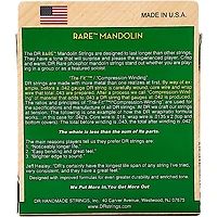 DR Strings Phosphor Bronze Medium Mandolin Strings