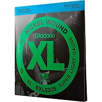 D'Addario EXL220S XL Nickel Super Light Short Scale Electric Bass Strings
